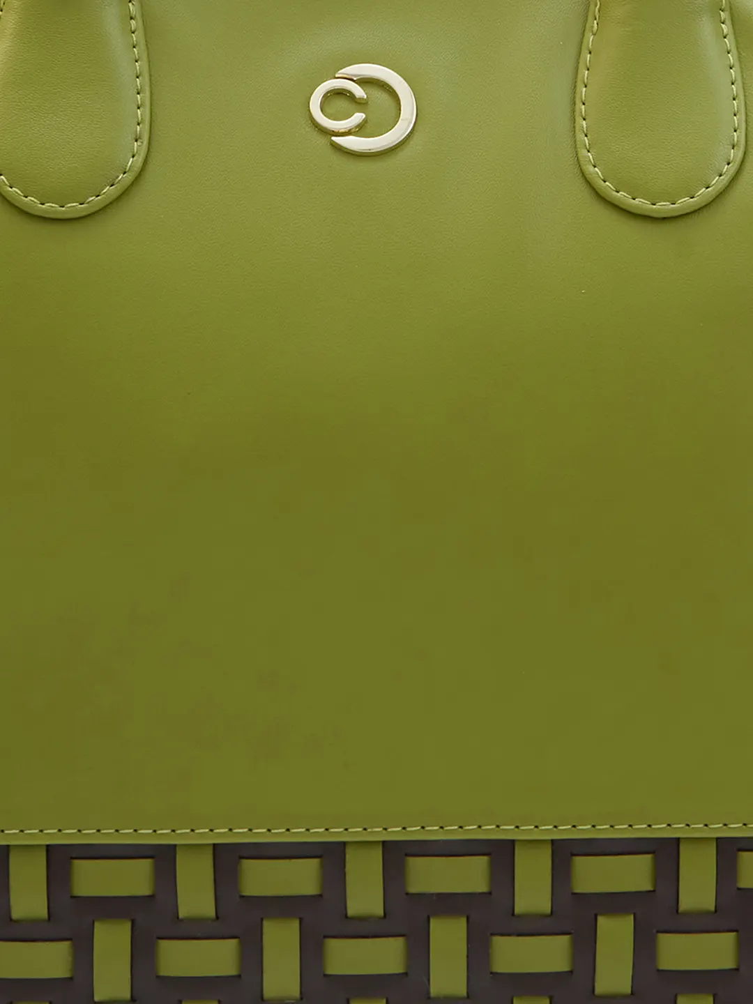 Caprese Zeta Medium Olive Tote Bag - Image 10
