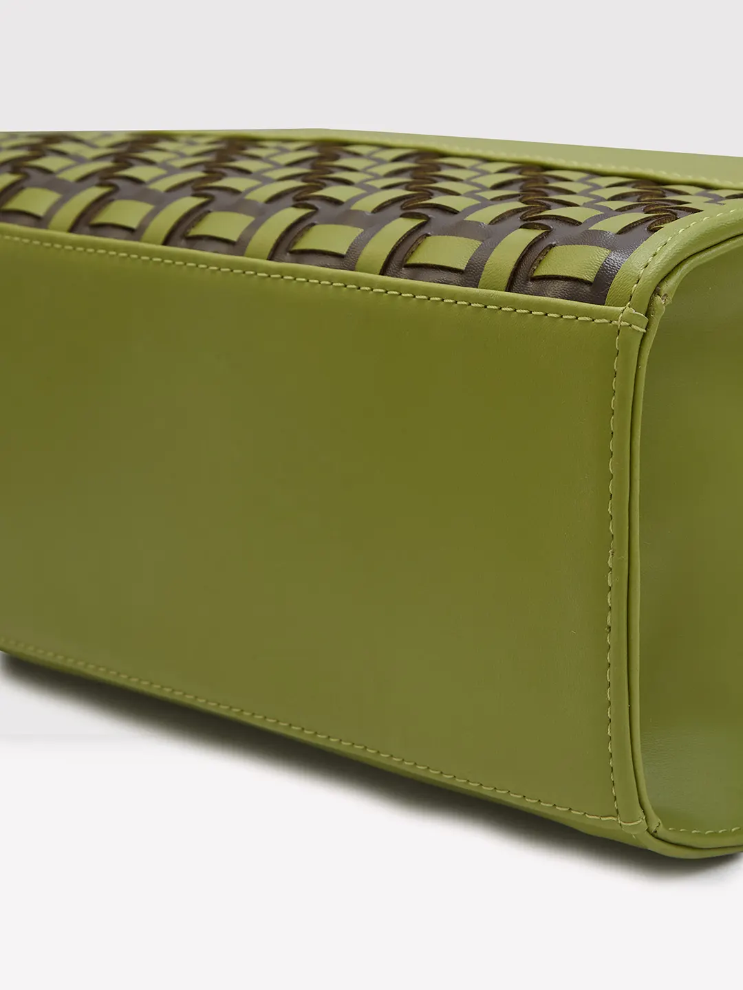 Caprese Zeta Medium Olive Tote Bag - Image 5