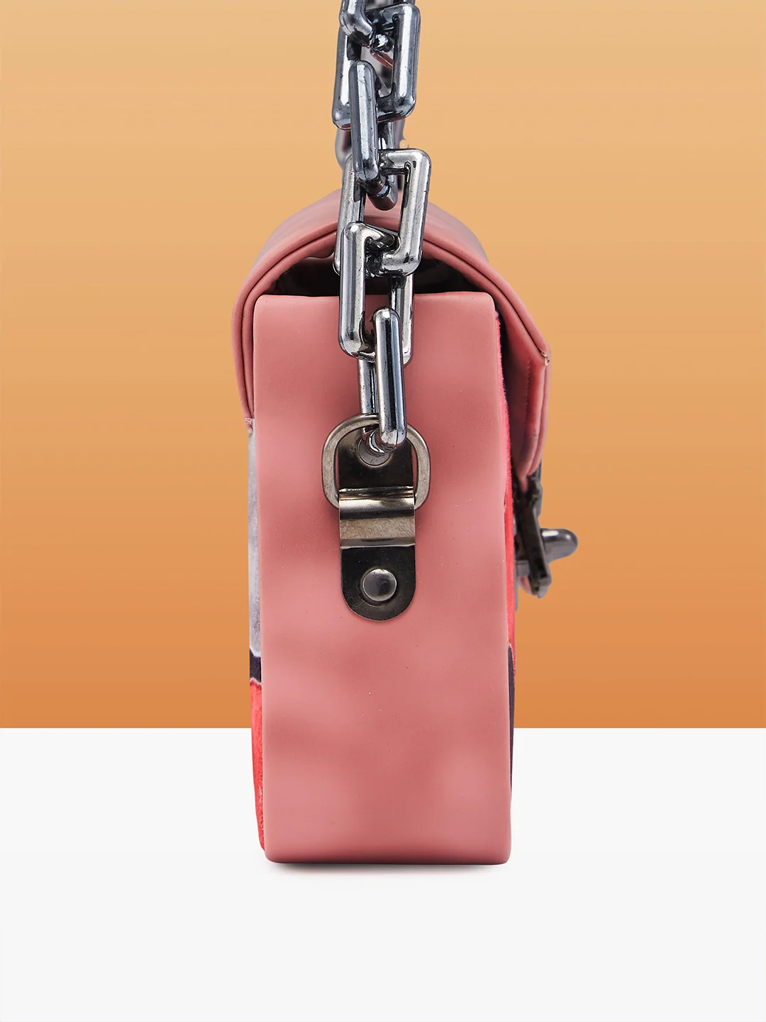 Caprese Ziko Medium Dark Pink Sling Bag - Image 9
