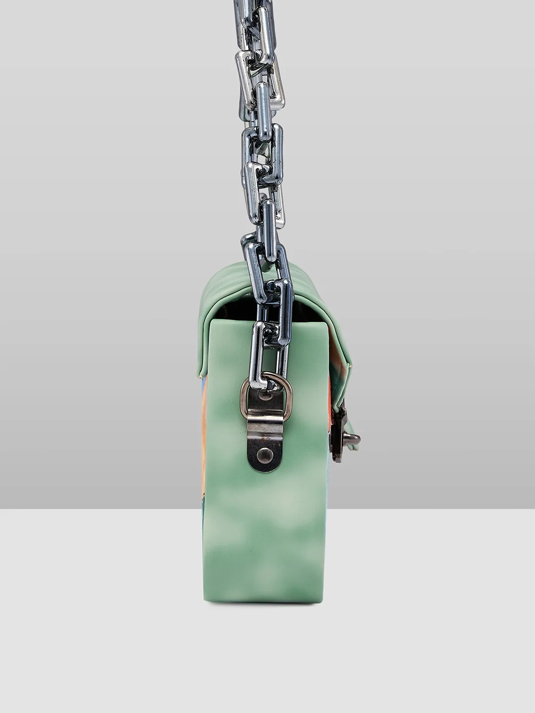 Caprese Ziko Medium Mint Sling Bag - Image 11