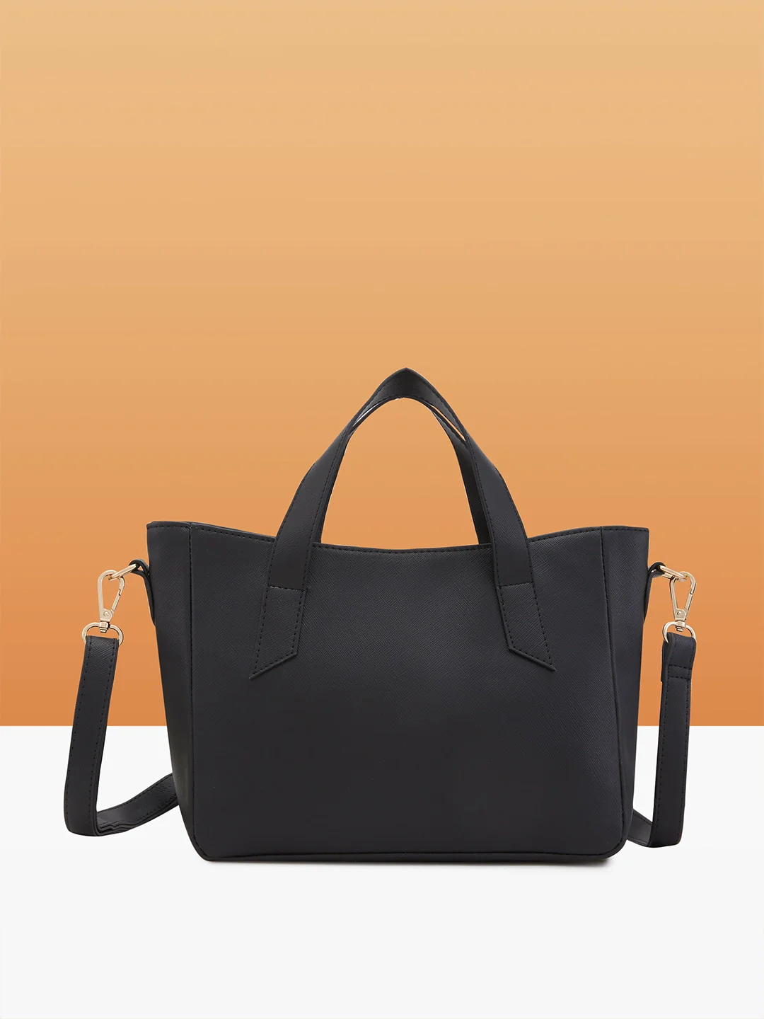Caprese Ziri Small Black Satchel Bag - Image 3