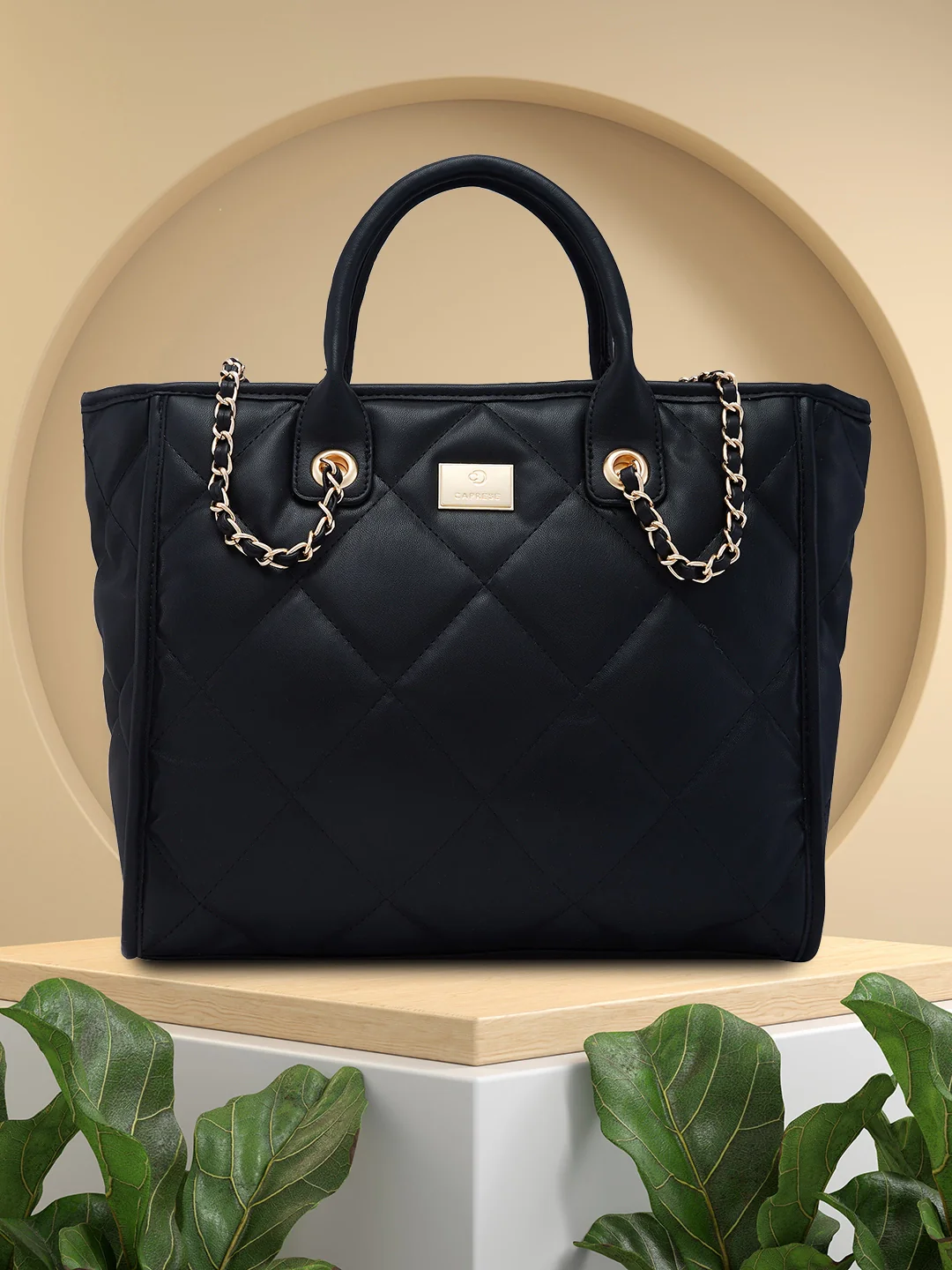 Caprese Ziva Large Black Tote Bag - Image 14