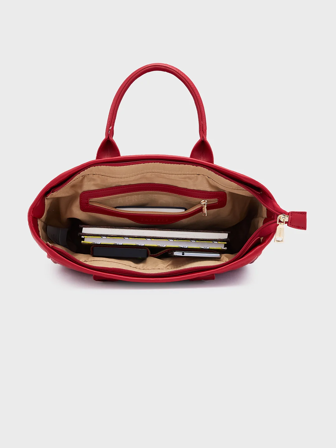 Caprese Ziva Large Red Tote Bag - Image 9