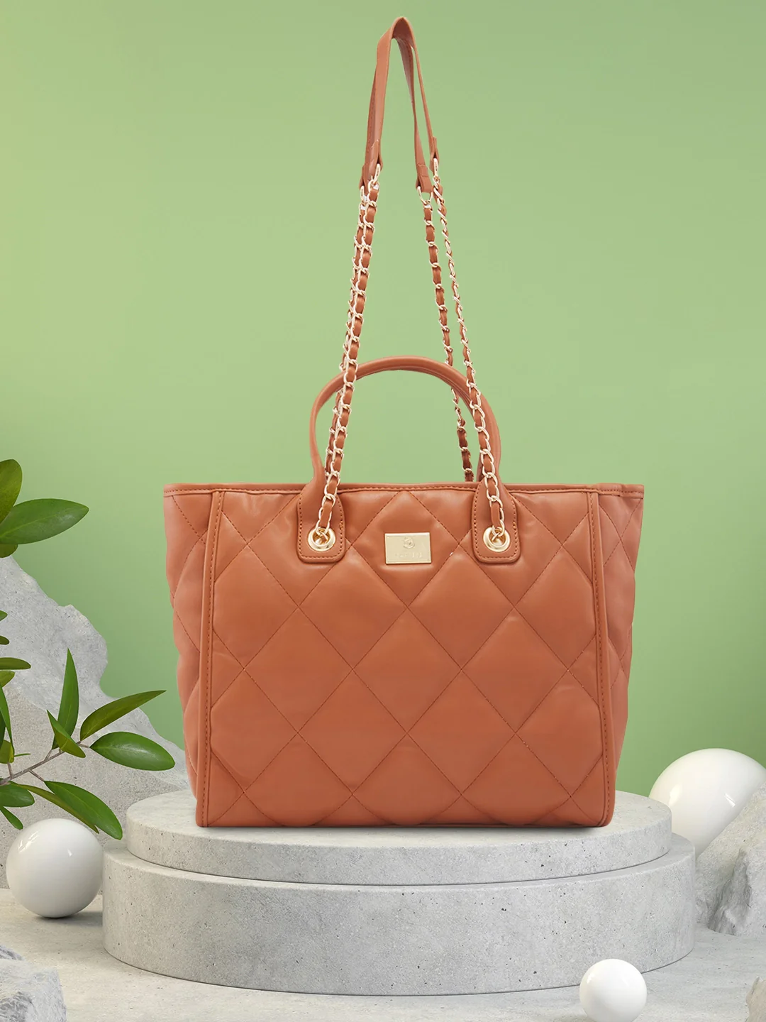 Caprese Ziva Large Tan Tote Bag - Image 3