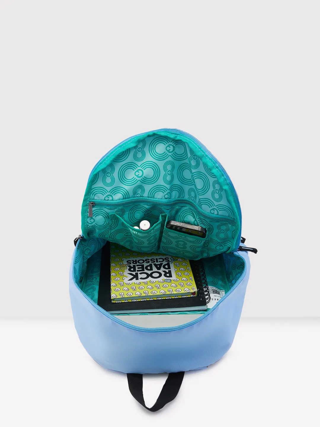 Caprese Zoe Large Light Blue Backpack - Image 9