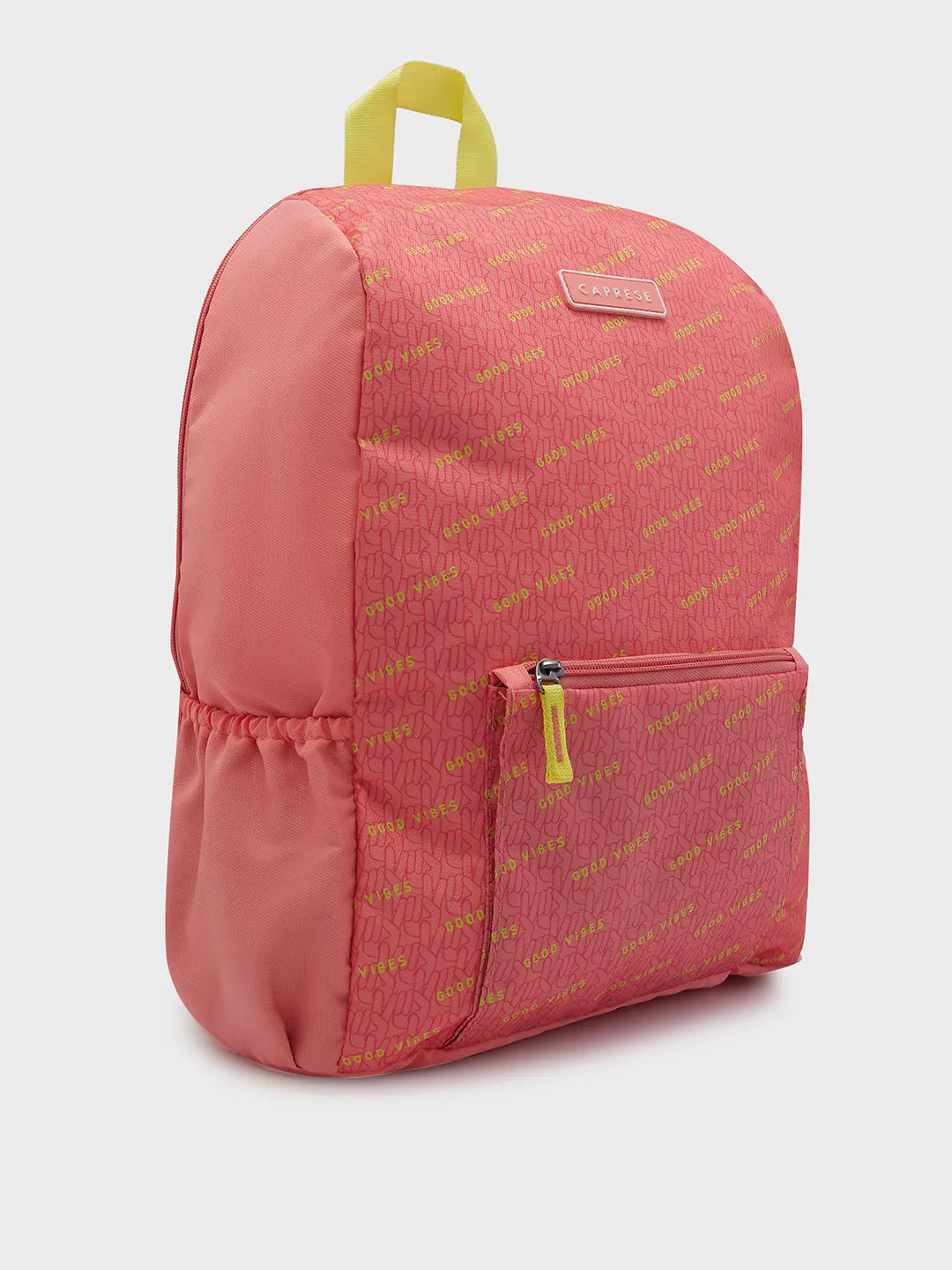 Caprese Zoe Large Peach Laptop Backpack - Image 4