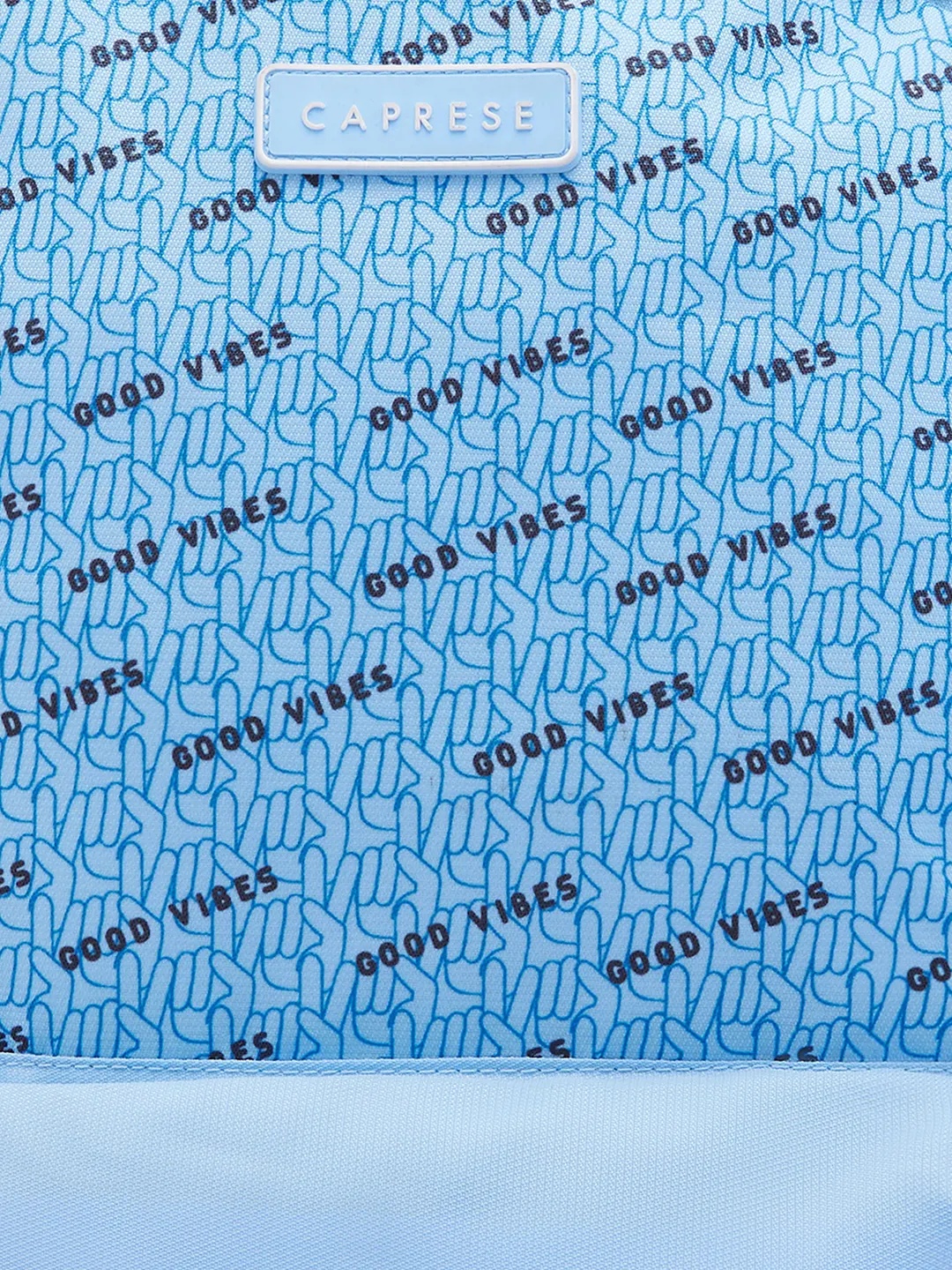 Caprese Zoe X Large Light Blue Laptop Backpack - Image 9