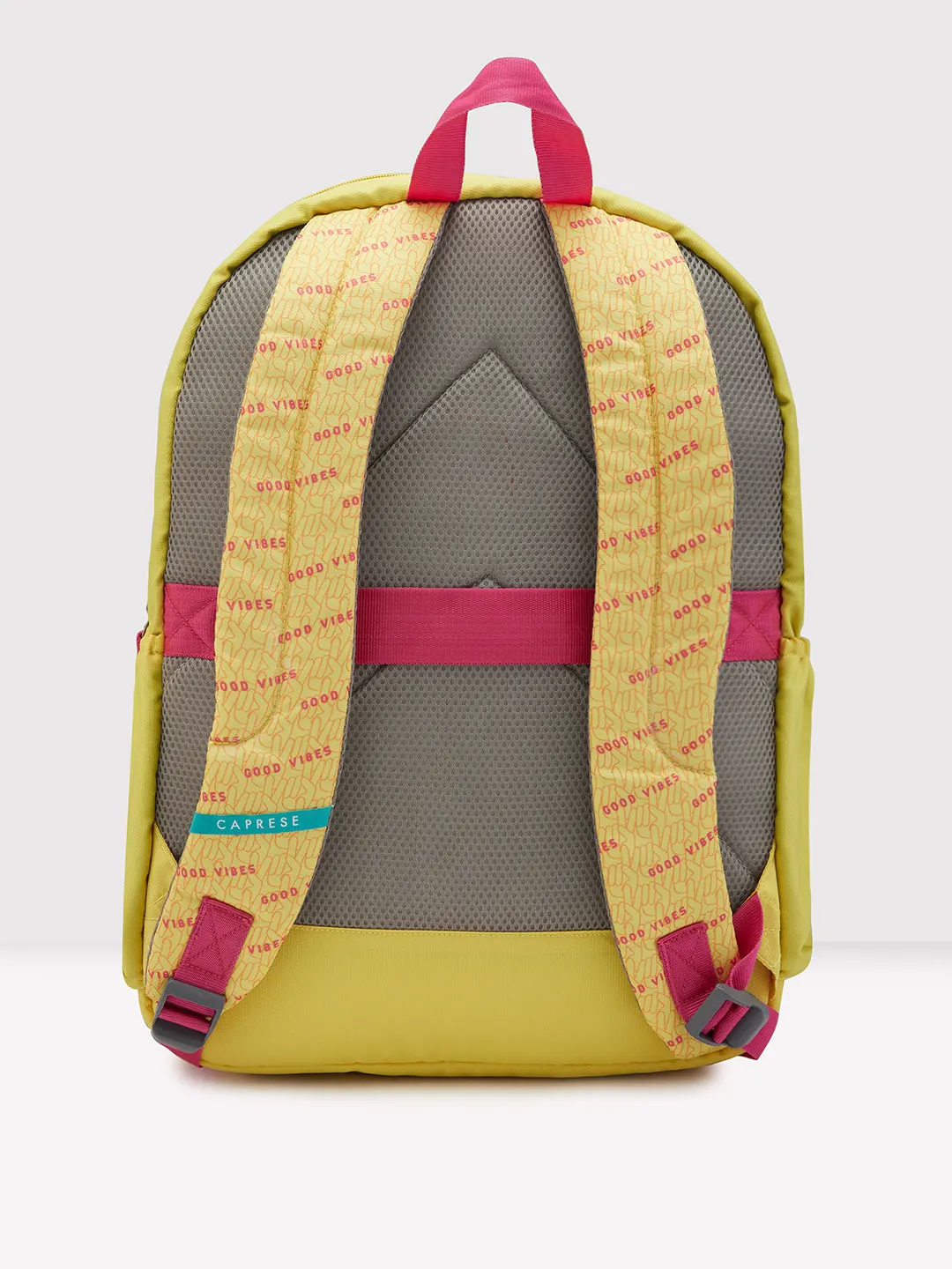 Caprese Zoe X-Large Yellow Laptop Backpack - Image 3