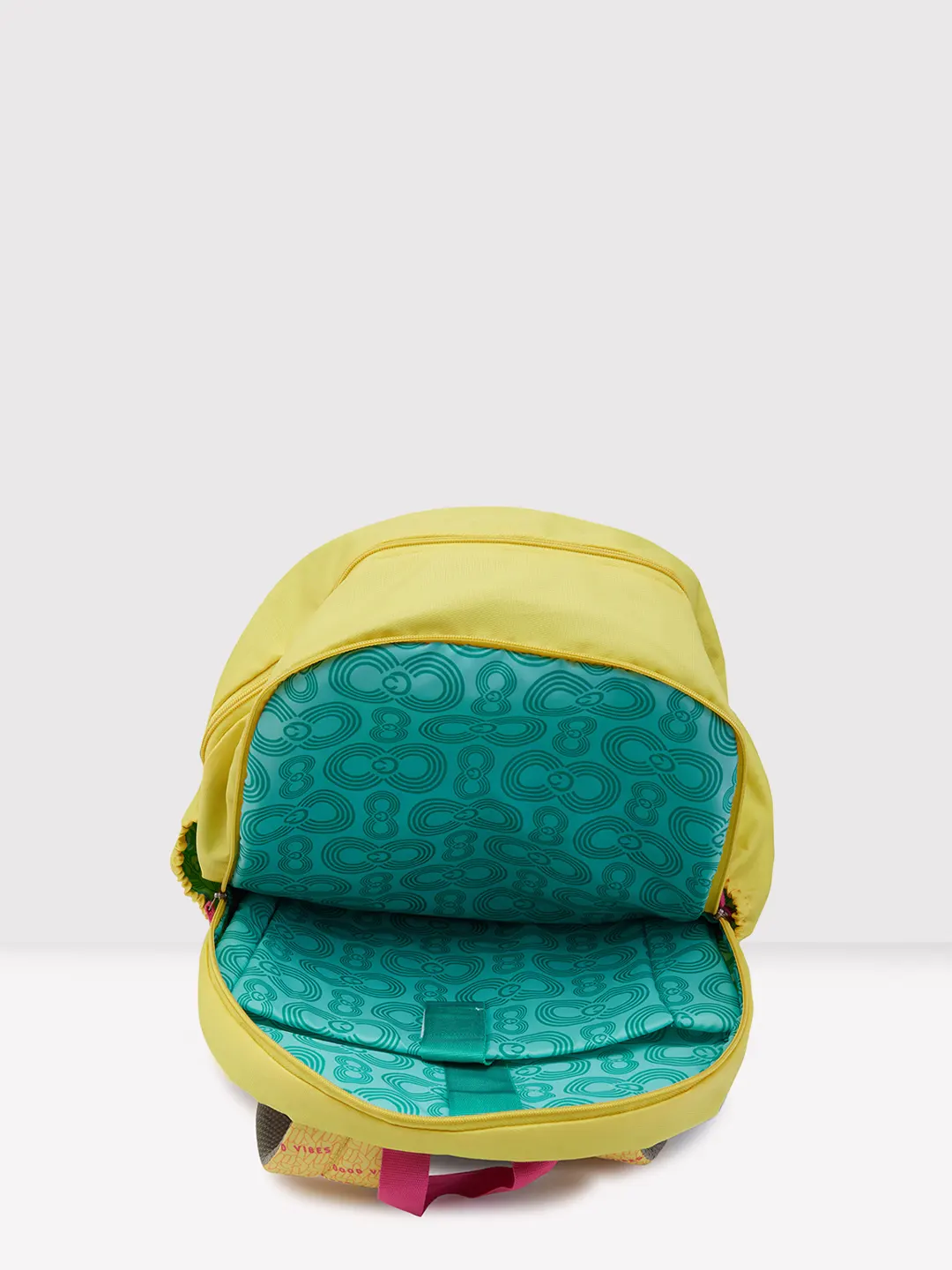 Caprese Zoe X-Large Yellow Laptop Backpack - Image 8