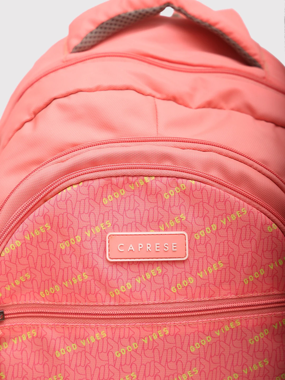 Caprese Zoe Large Peach Backpack - Image 3