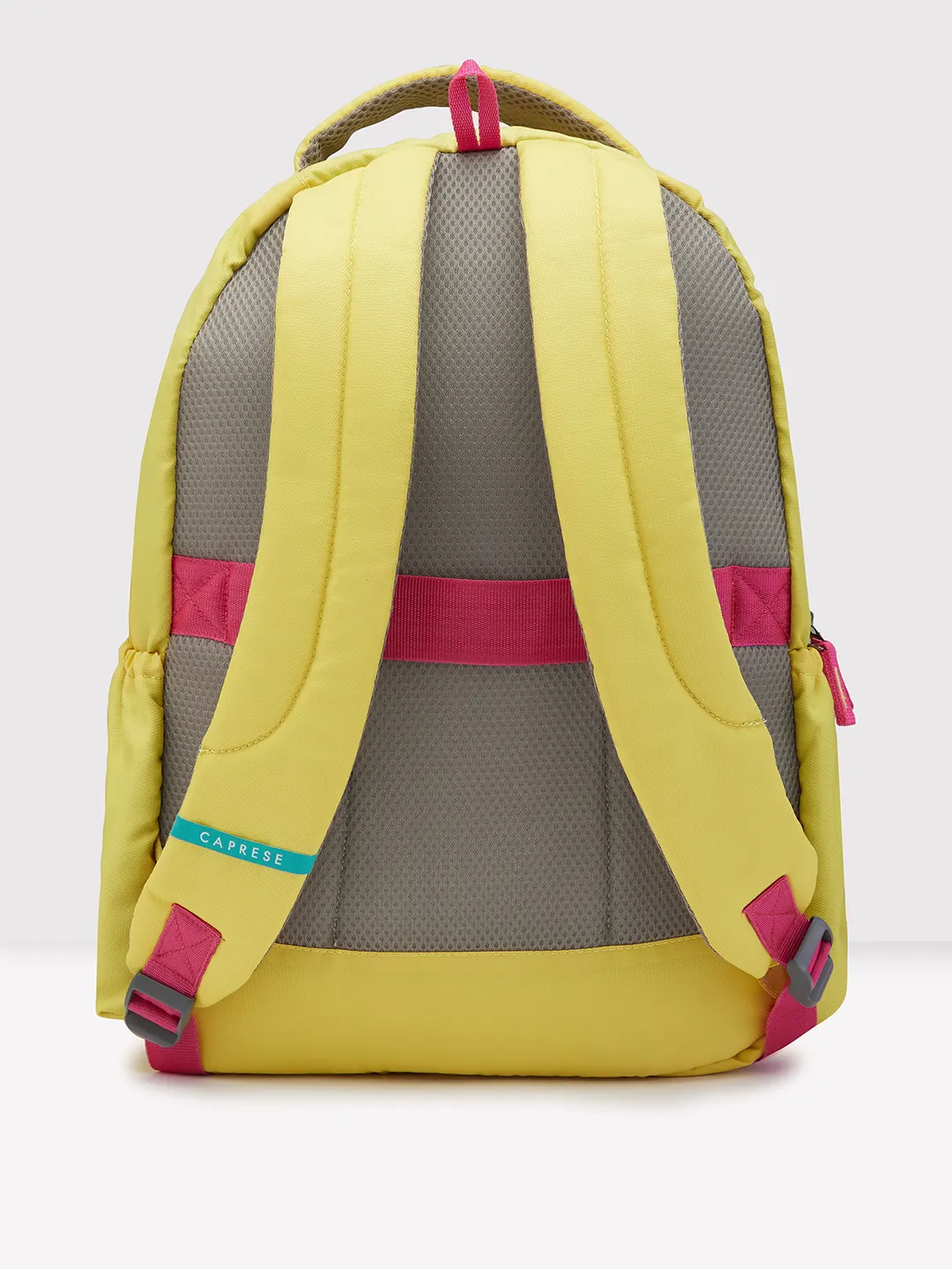 Caprese Zoe Large Yellow School Backpack - Image 4