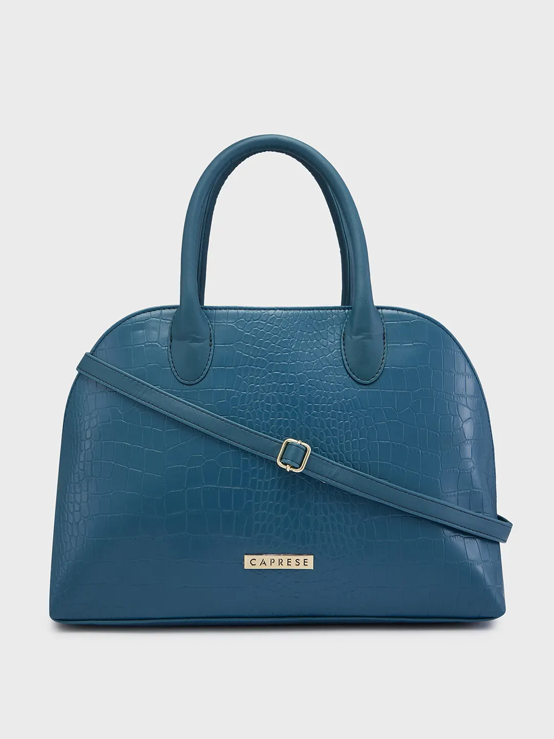 Caprese Zoia Medium Dark Teal Satchel Bag - Image 13