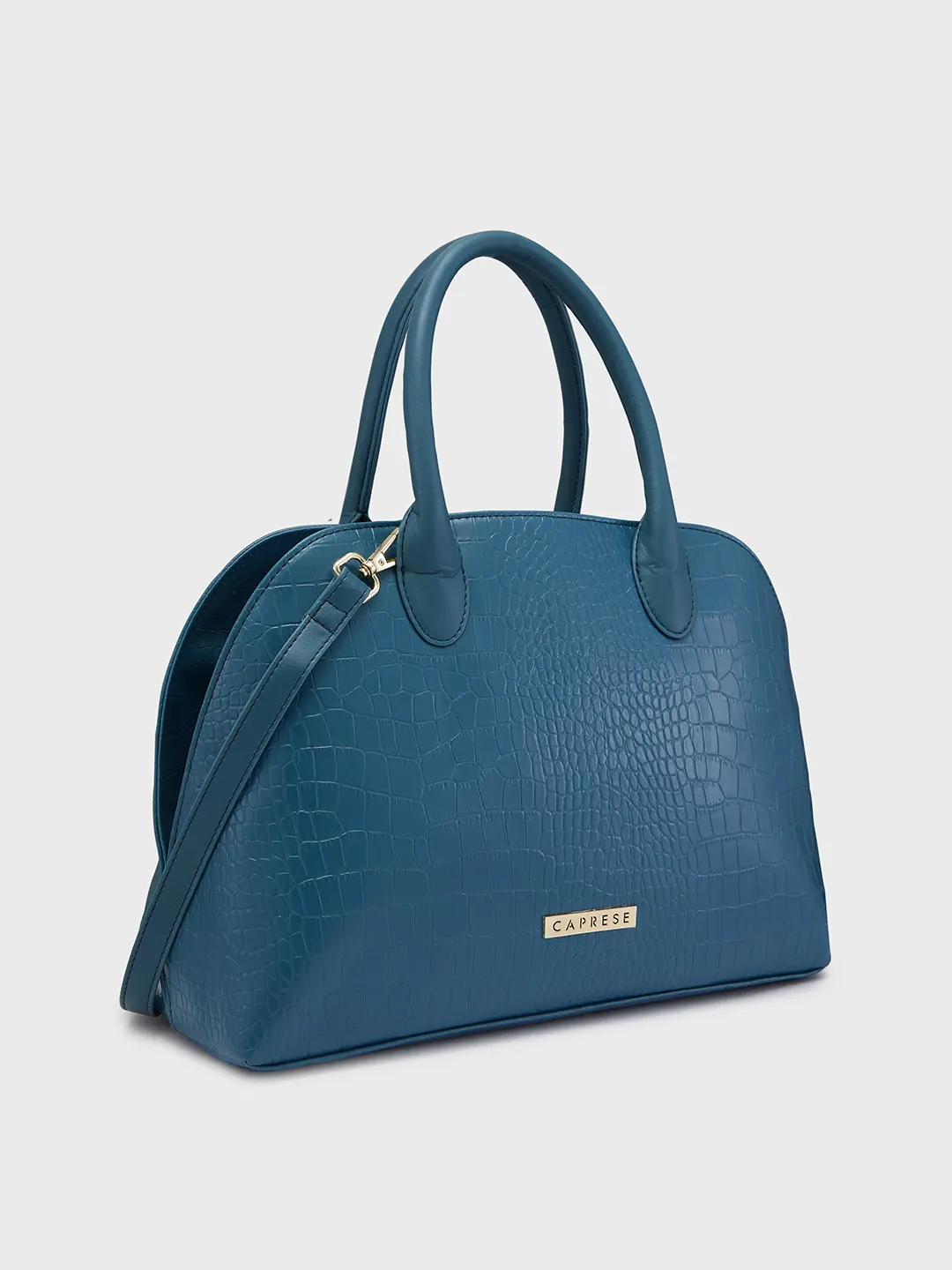 Caprese Zoia Medium Dark Teal Satchel Bag - Image 6