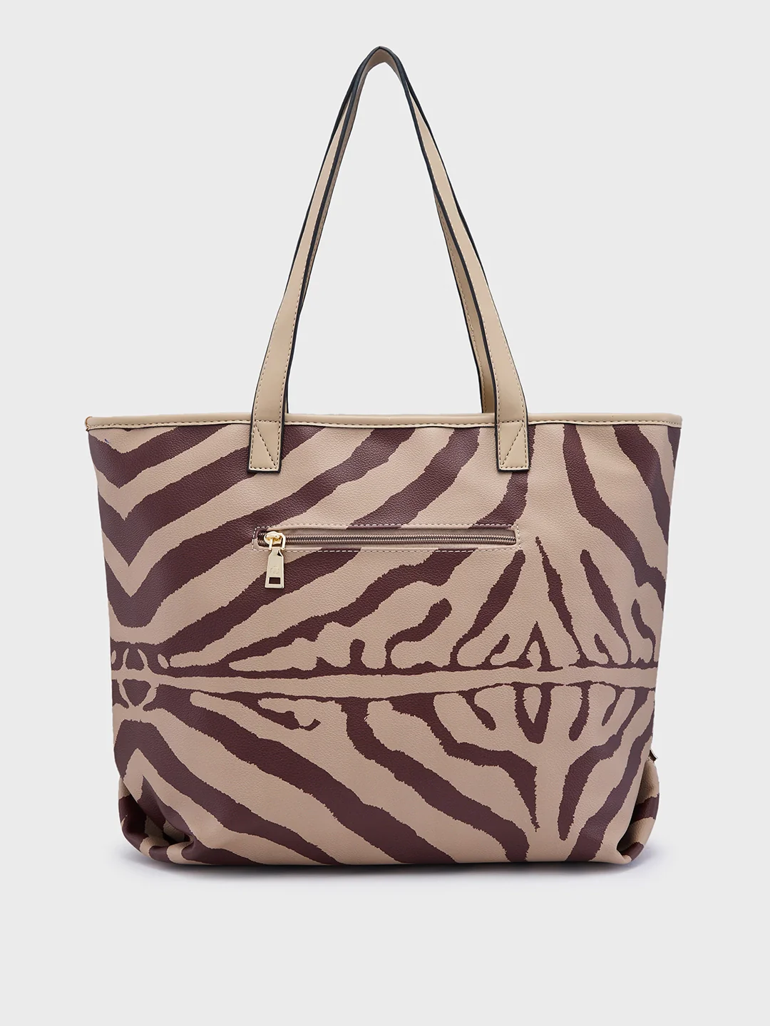 Caprese Zuzu Large Beige Tote Bag - Image 4
