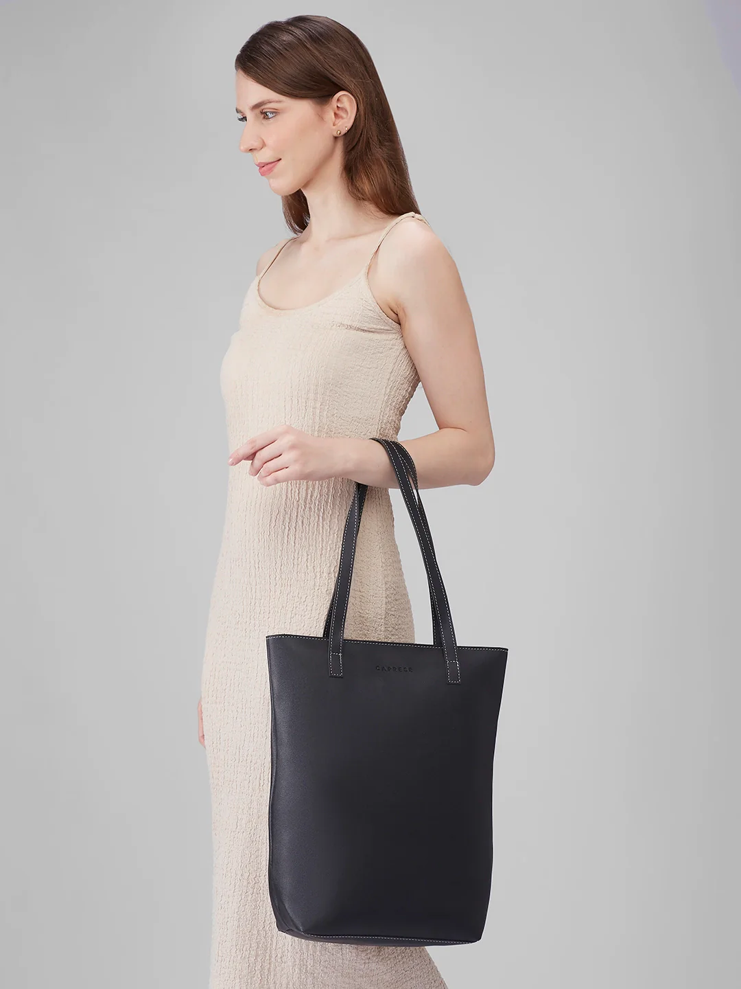 Caprese Zyla Large Black Tote Bag - Image 11