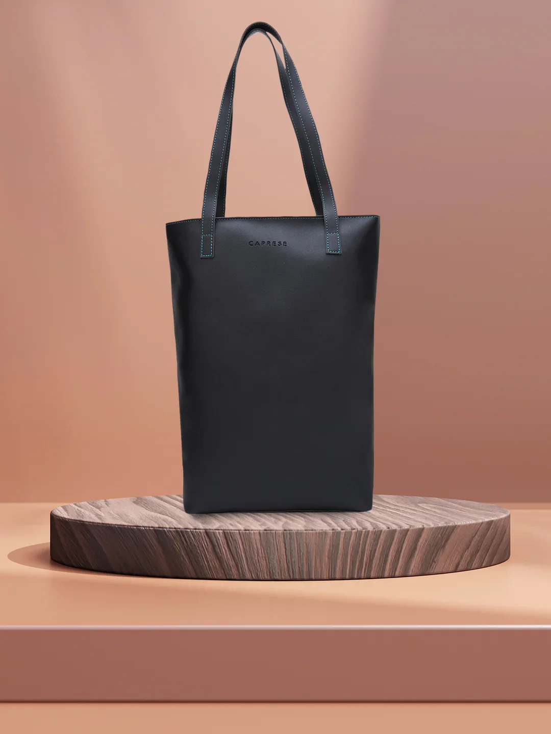 Caprese Zyla Large Black Tote Bag - Image 2
