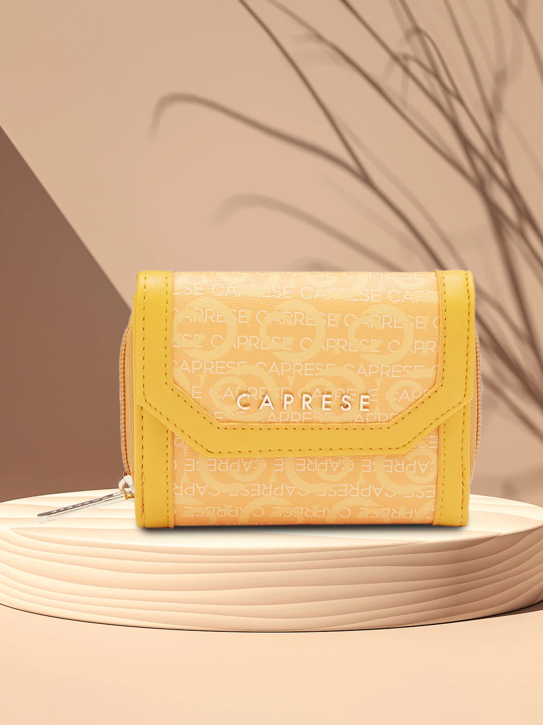 Caprese Cleo Small Yellow Wallet - Image 2