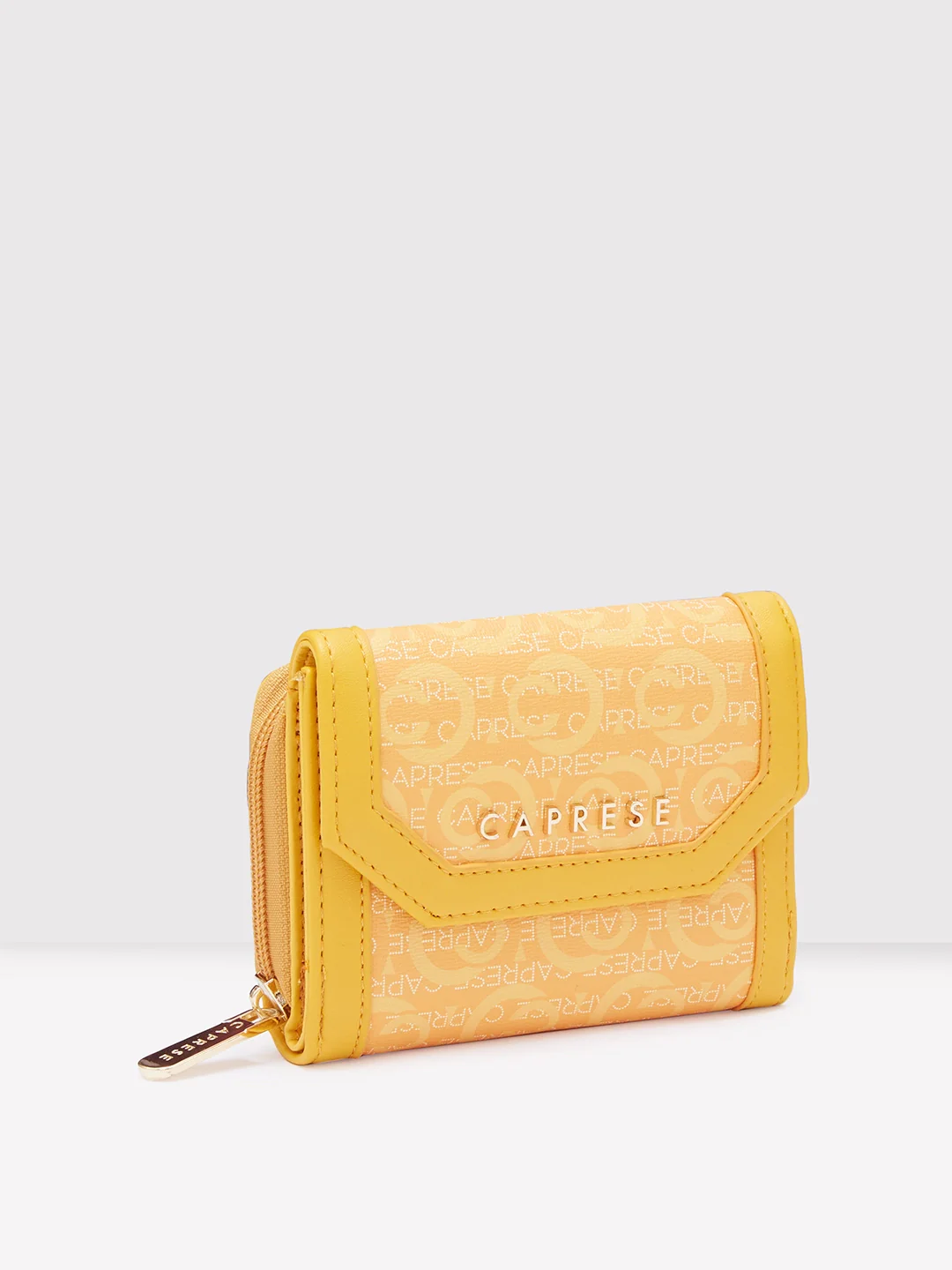 Caprese Cleo Small Yellow Wallet - Image 4