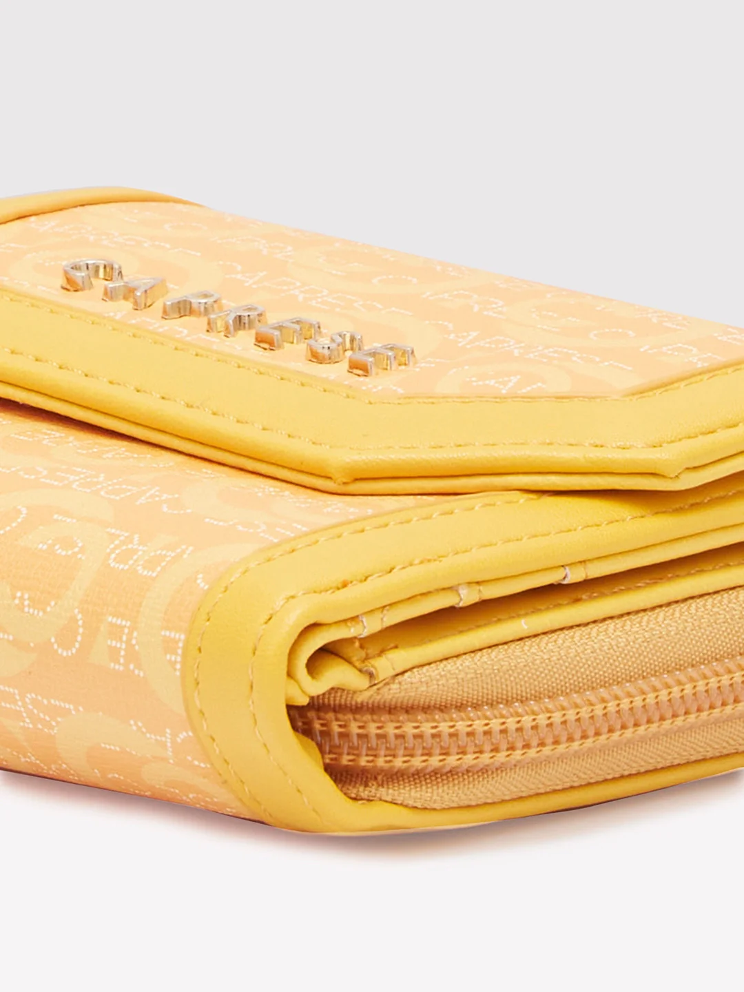 Caprese Cleo Small Yellow Wallet - Image 5