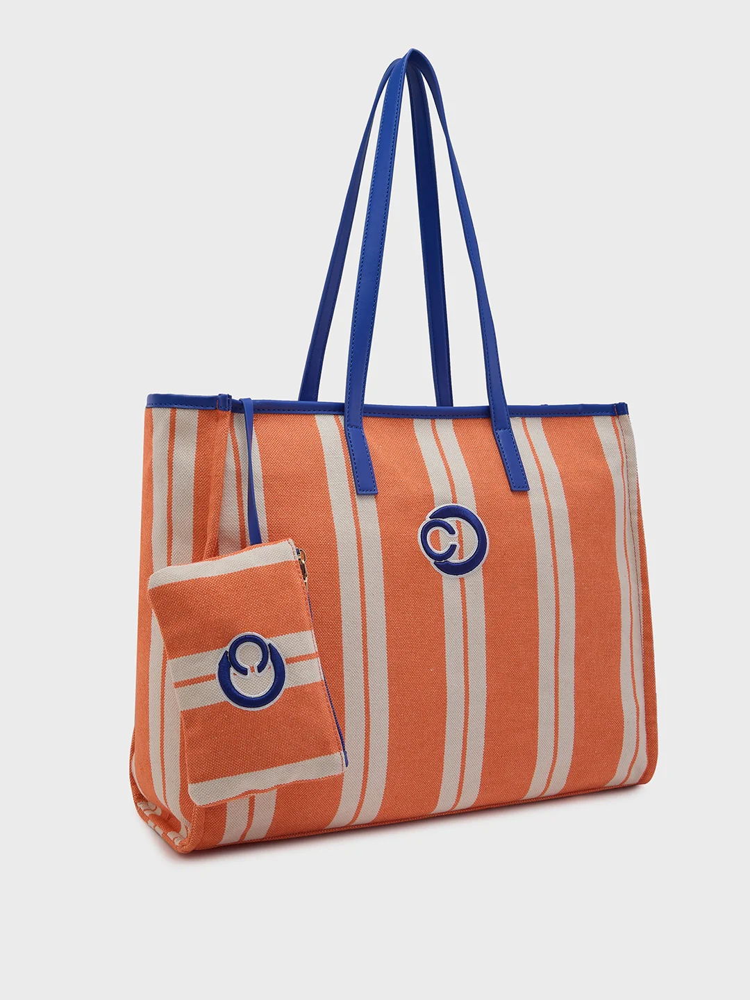 Caprese Dixie Large Orange Tote Bag - Image 5