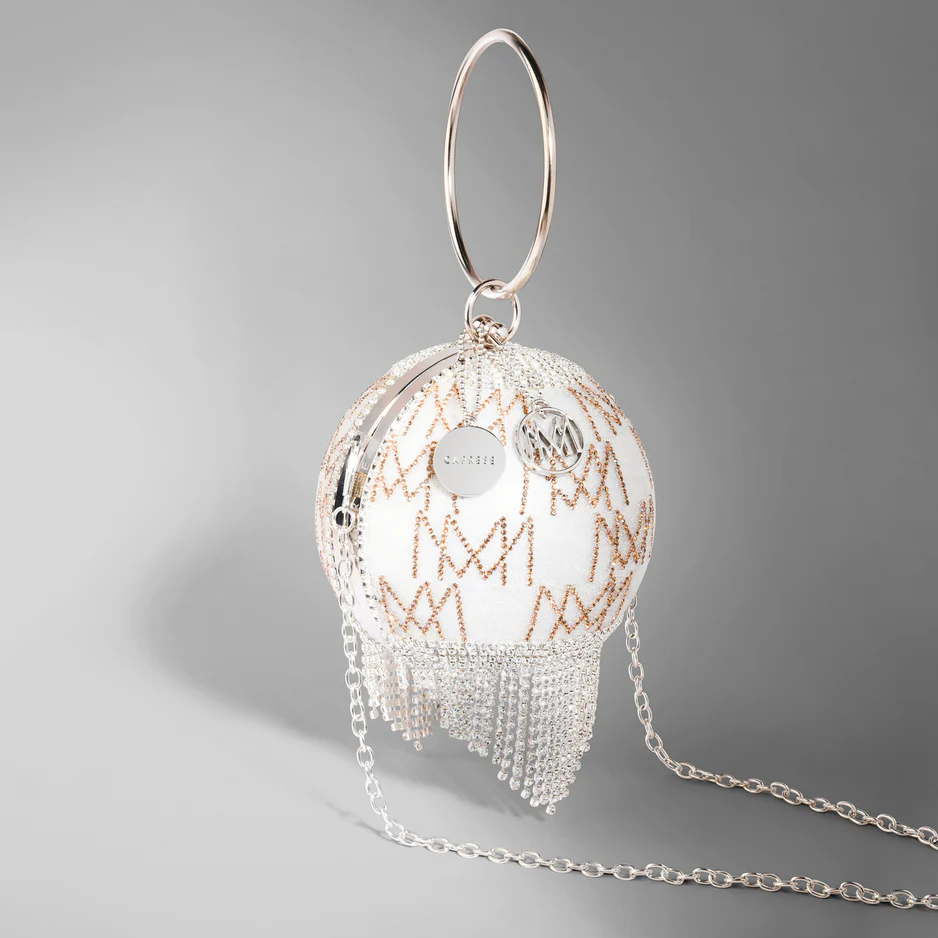 Caprese Enchant Silver Gold Clutch - Image 5