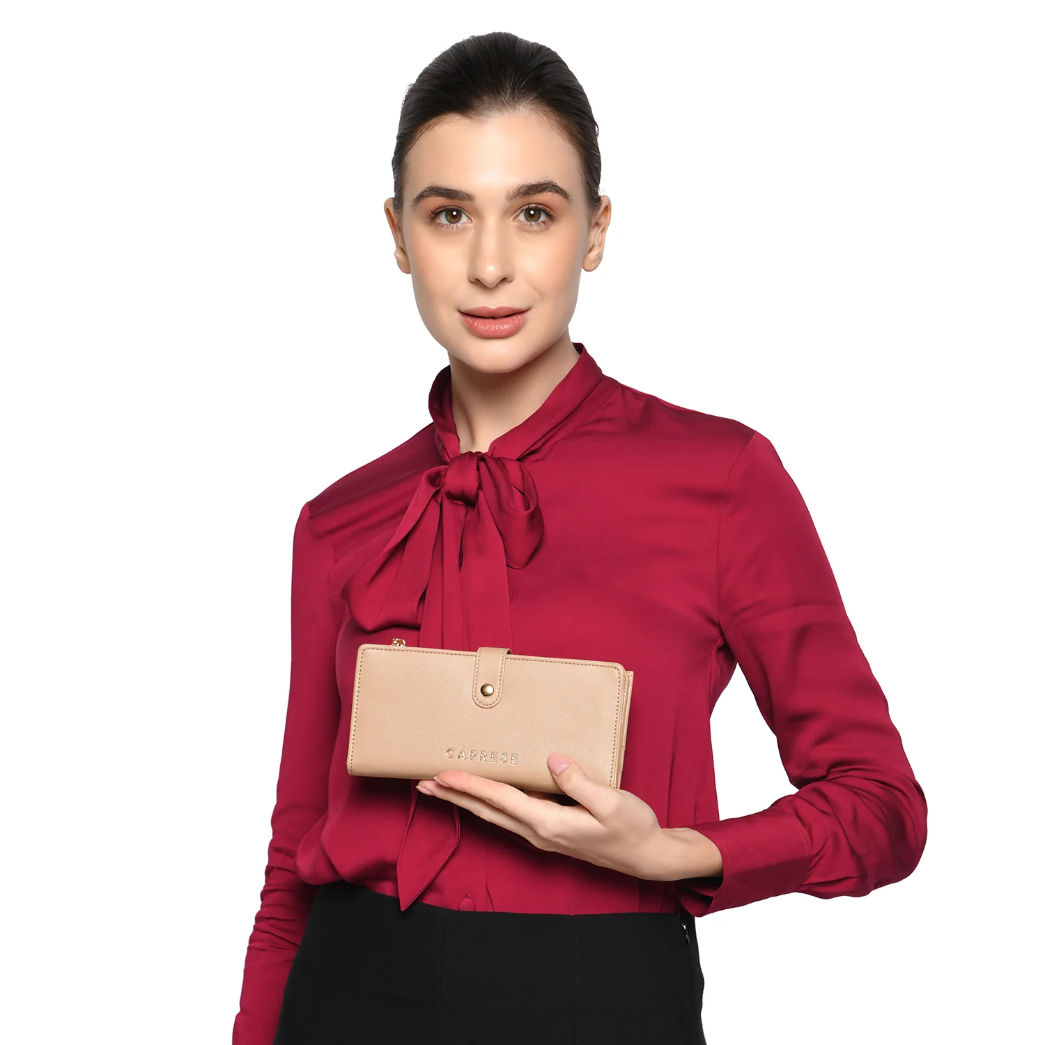 Caprese Erica Medium Nude Wallet - Image 2