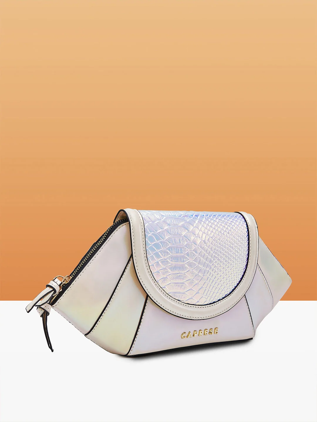 Caprese Evening Affair Large White Clutch - Image 3