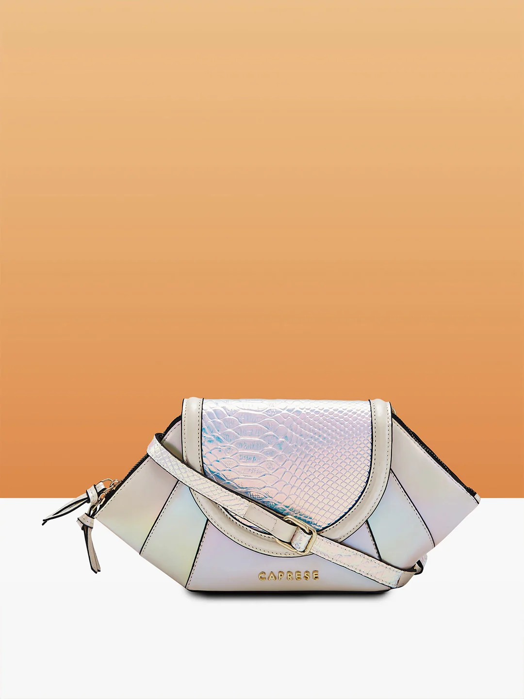 Caprese Evening Affair Large White Clutch - Image 4