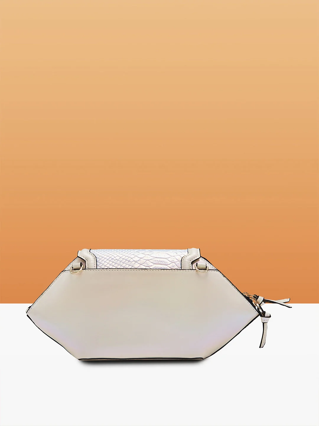 Caprese Evening Affair Large White Clutch - Image 5