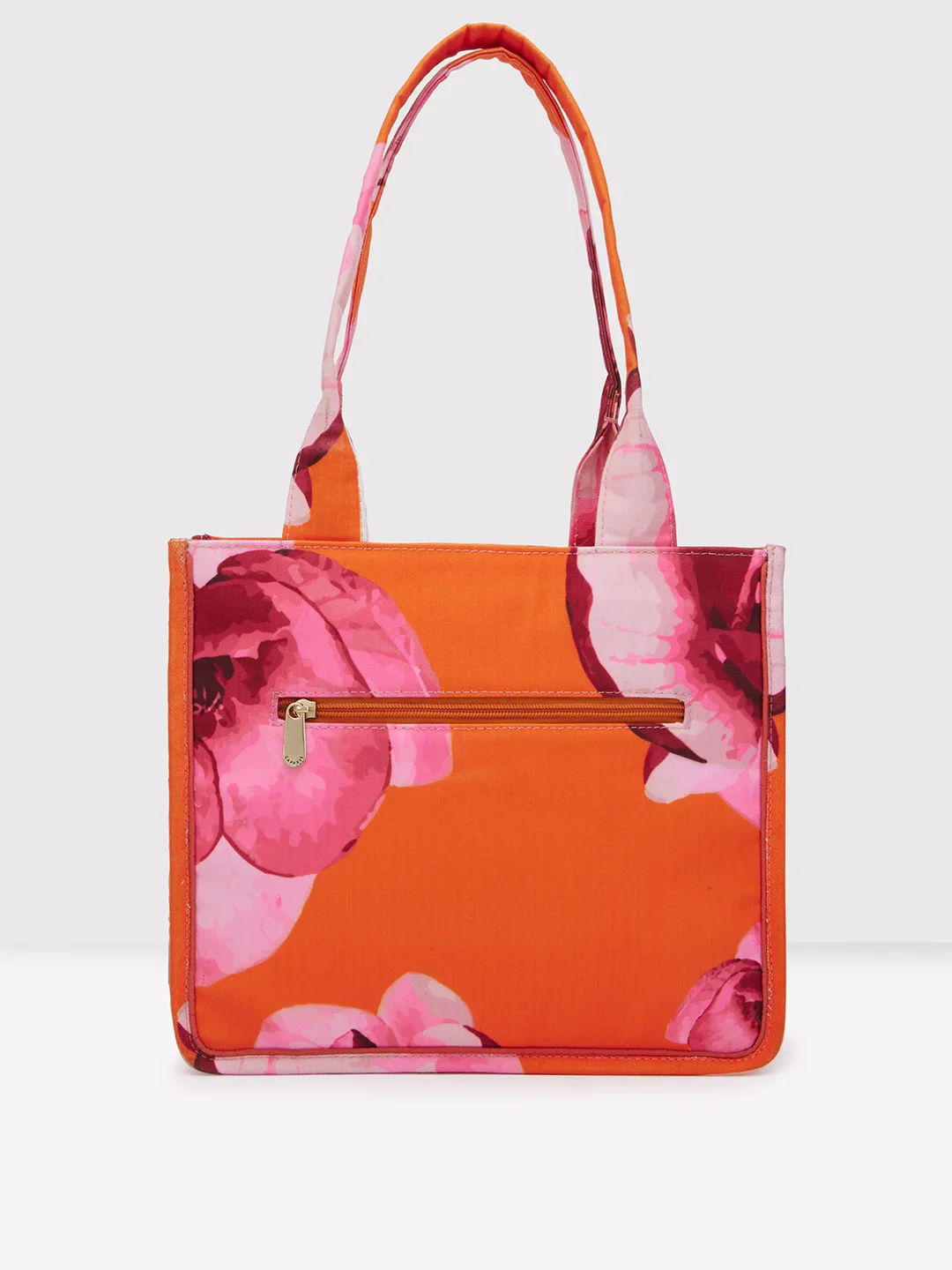 Caprese Ivy Large Orange Tote Bag - Image 3