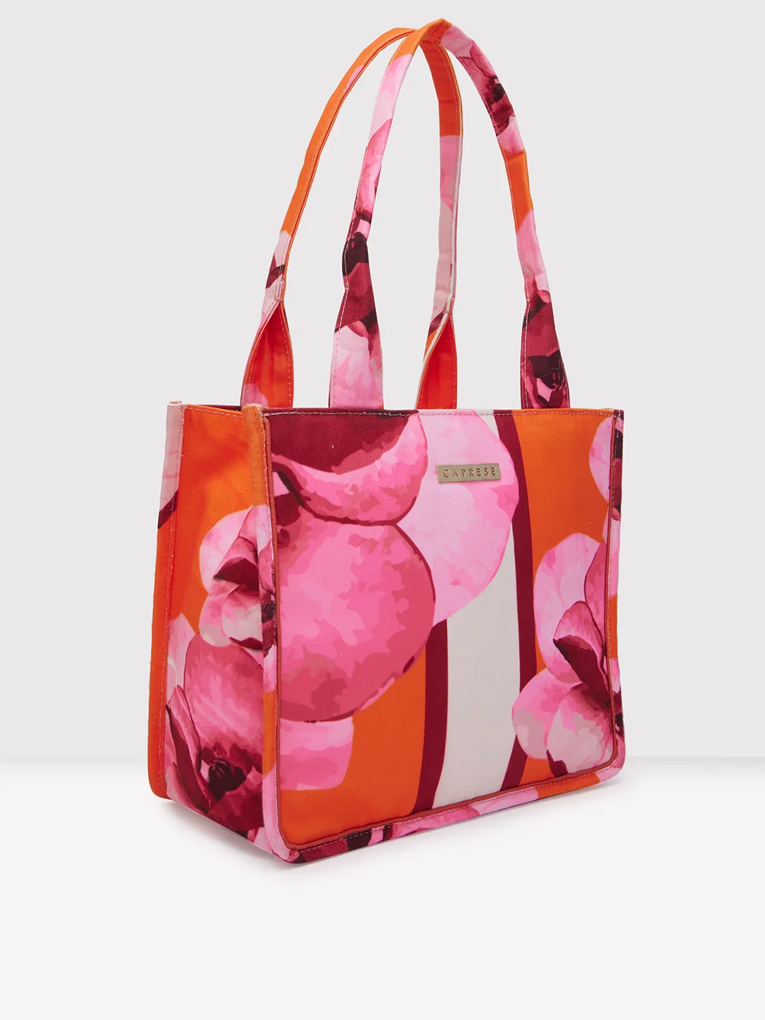 Caprese Ivy Large Orange Tote Bag - Image 4
