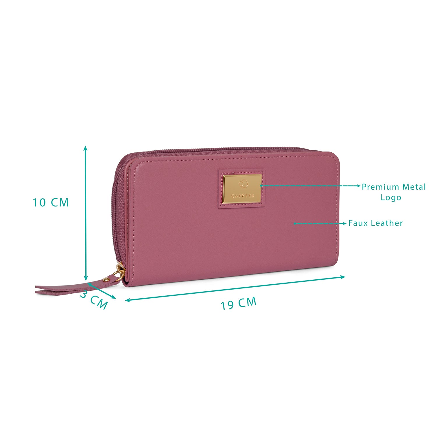 Caprese Kiko Large Pink Wallet - Image 3