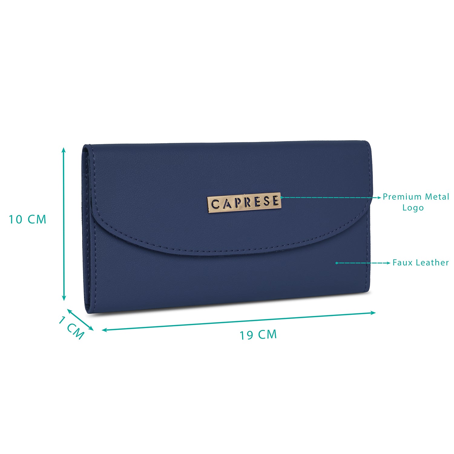 Caprese Kiko Medium Navy Wallet - Image 3