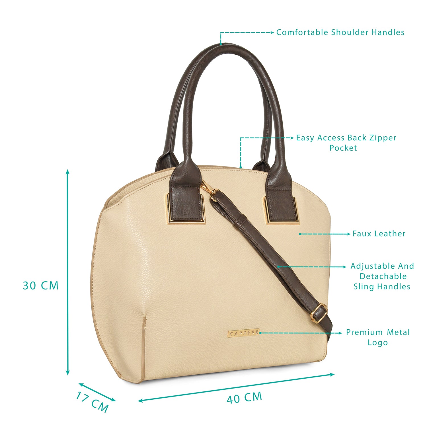 Caprese Kylie Large Satchel Bag - Image 2