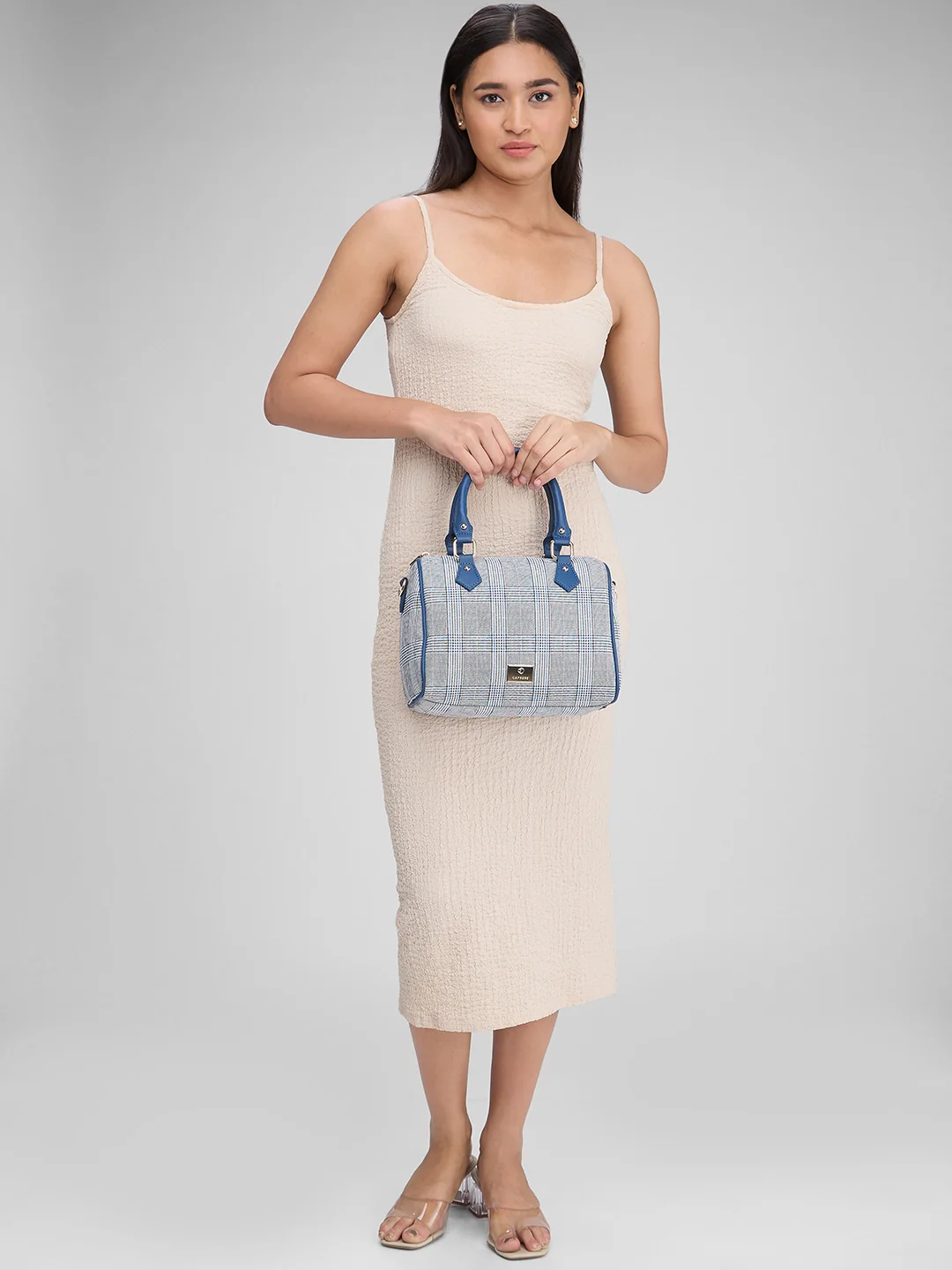 Caprese Remi Medium Navy Satchel Bag - Image 2