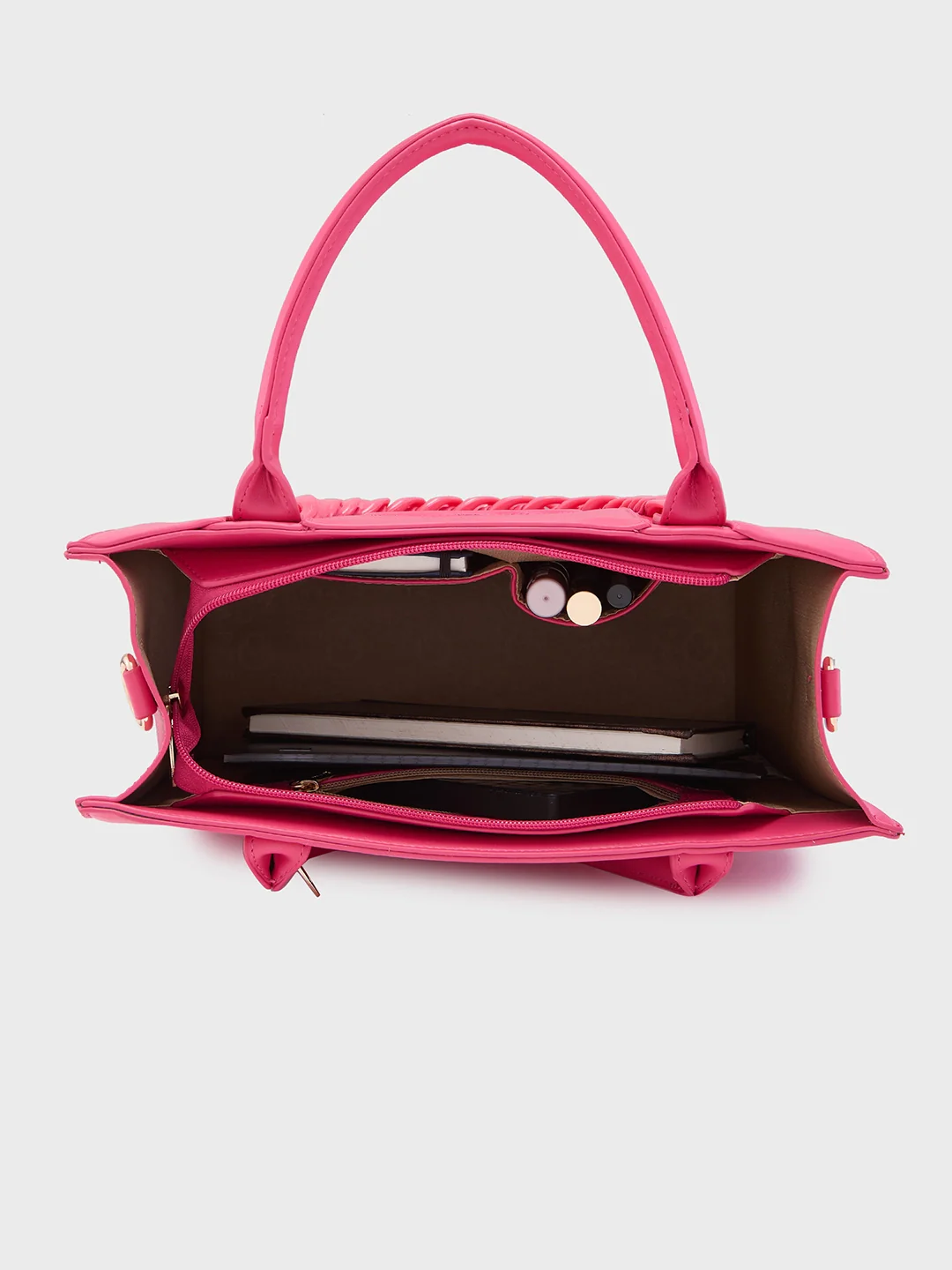 Caprese Roxana Medium Pink Tote Bag - Image 9