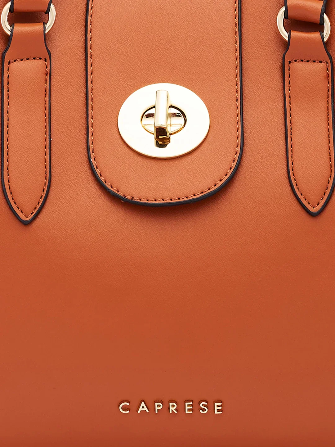 Caprese Sabrina Medium Tan Satchel Bag - Image 10