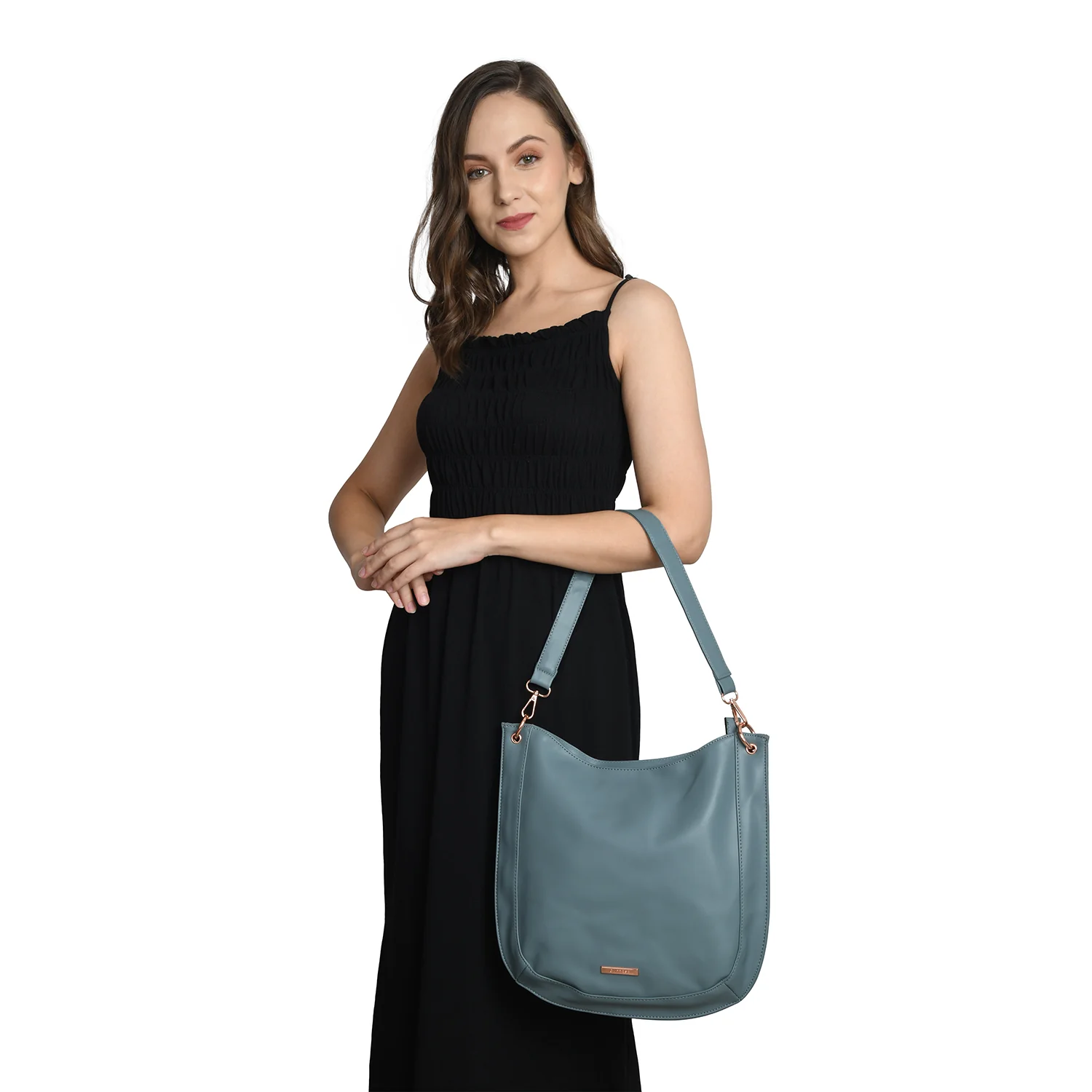 Caprese Sarah Medium Old Blue Crossbody Bag - Image 5