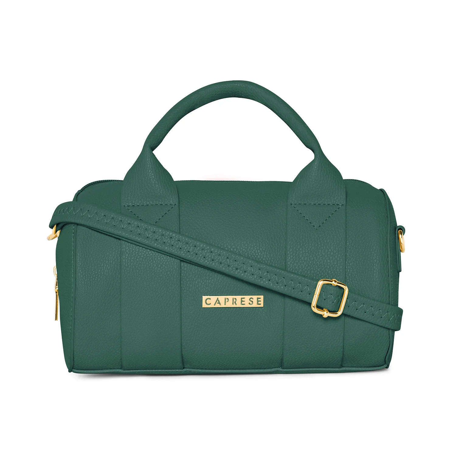 Caprese Teresa Small Bottle Green Satchel Bag