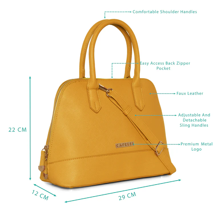 Caprese Toni Small Satchel Bag - Image 11