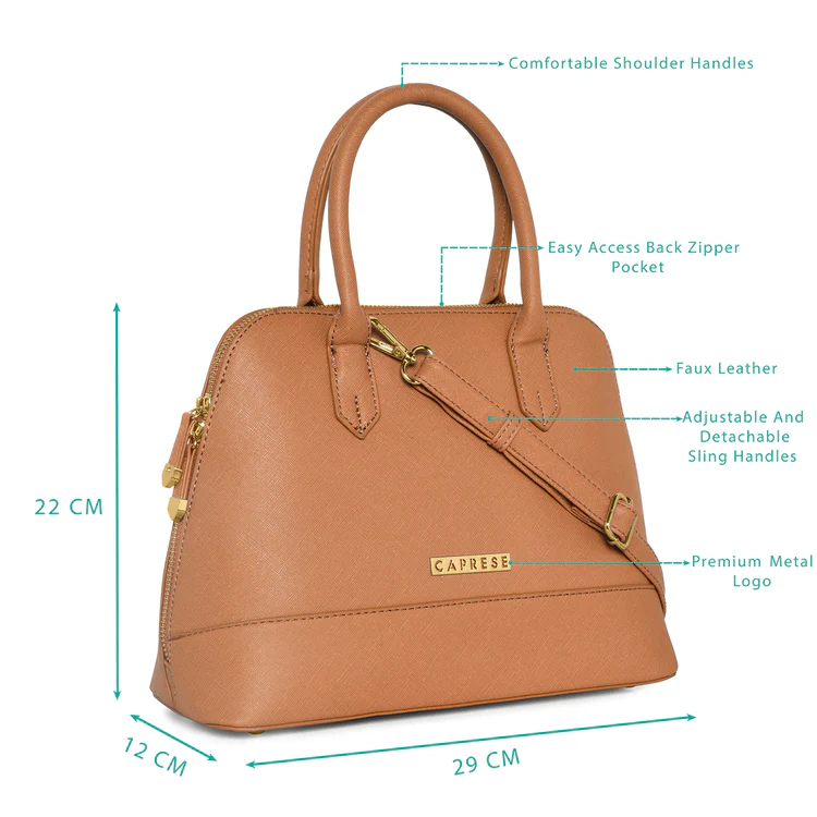Caprese Toni Small Satchel Bag - Image 4